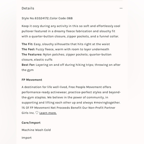 NEW Free People Movement Hit The Slopes Printed Hearts Pullover Fleece Jacket L - Picture 14 of 14